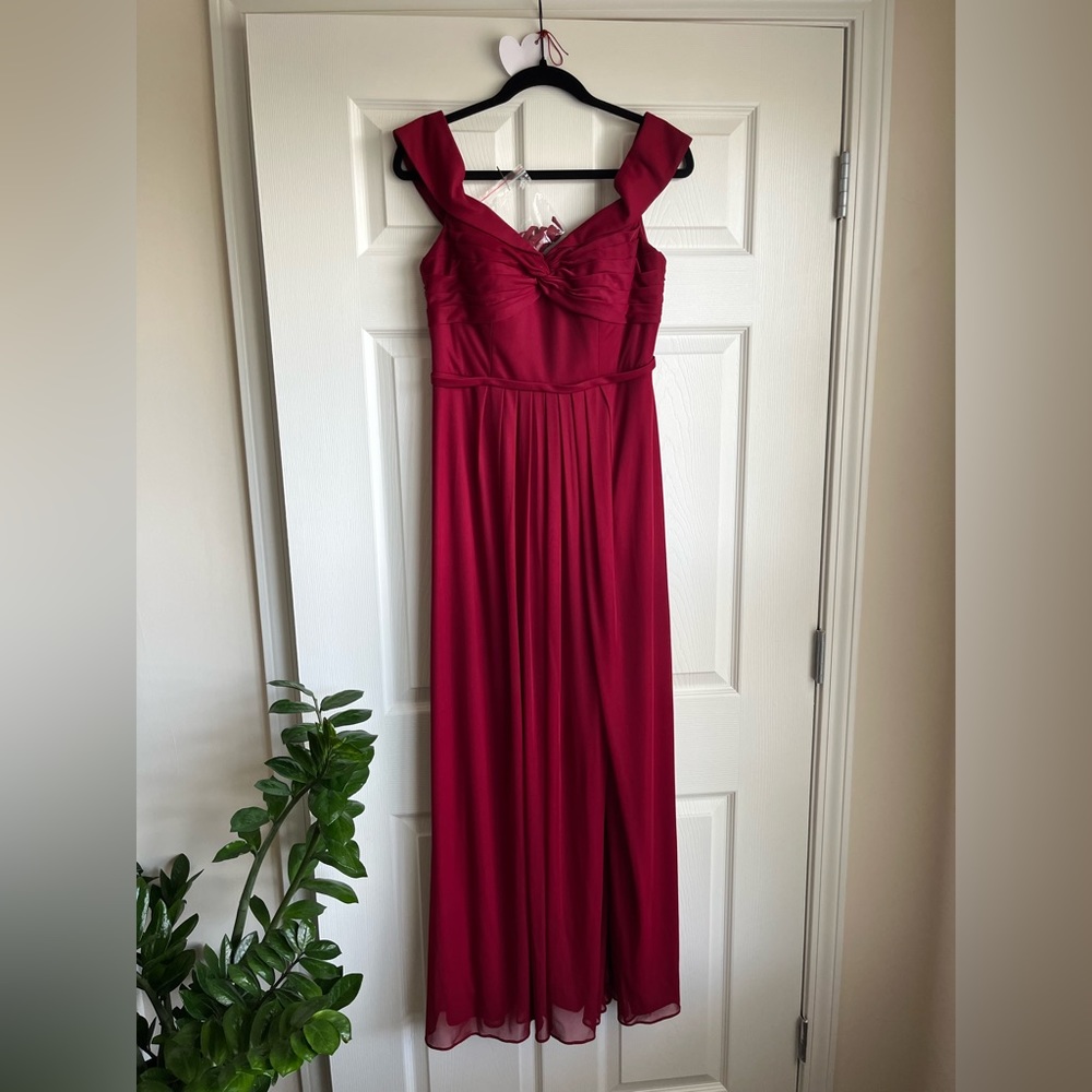 Maroon Bridesmaid Dress